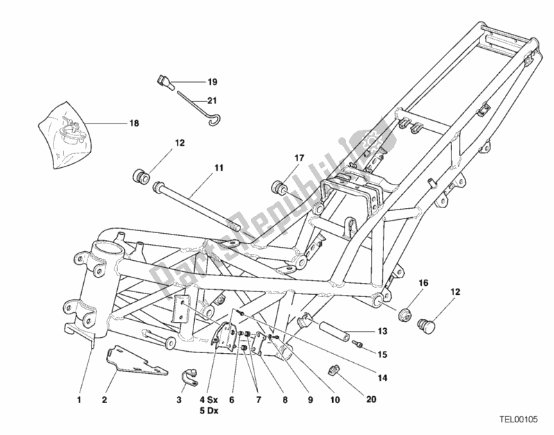 Todas las partes para Marco de Ducati Sport ST4 916 2001