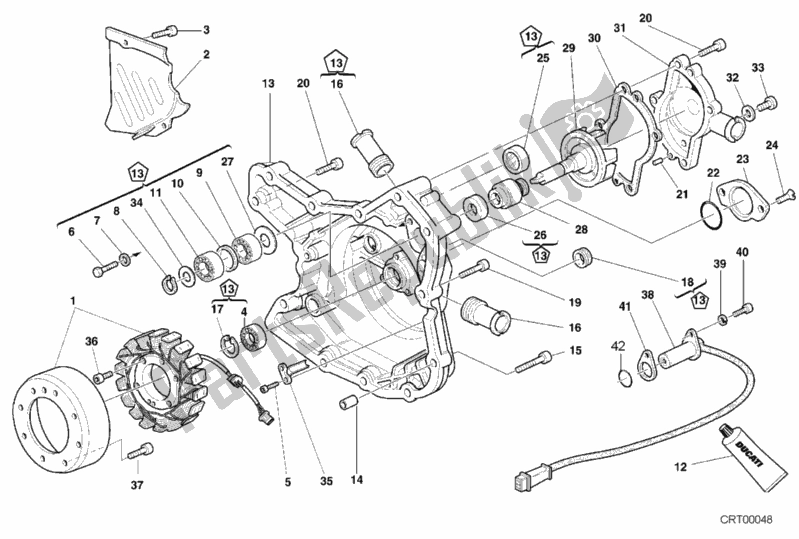 Todas las partes para Cubierta Del Generador de Ducati Sport ST4 916 2001