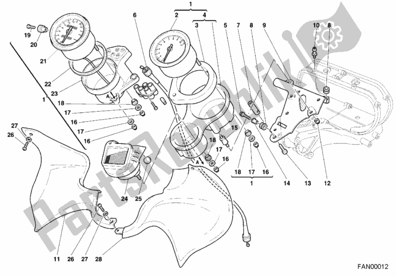 Todas las partes para Metro de Ducati Sport ST4 916 2001