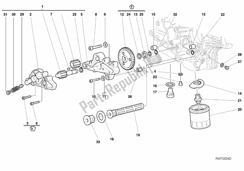 Todas las partes para Bomba De Aceite - Filtro de Ducati Sport ST4 916 2001