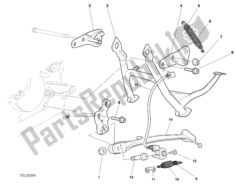 Todas las partes para Costado de Ducati Sport ST4 916 2001