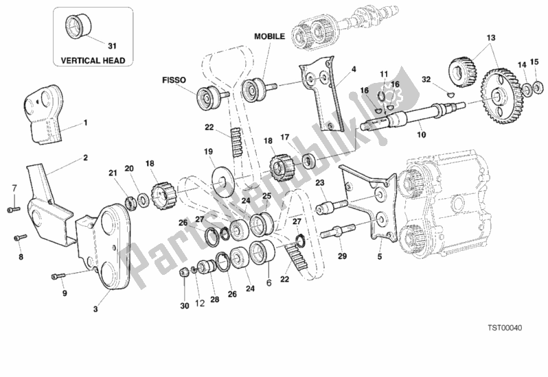 Todas las partes para Correa Dentada de Ducati Sport ST4 916 2001