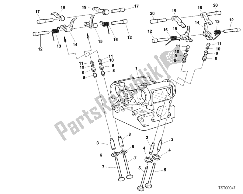 Todas las partes para Válvula de Ducati Sport ST4 916 2001