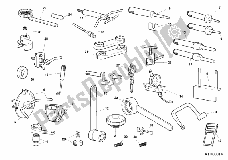 Todas las partes para Herramientas De Servicio De Taller, Motor de Ducati Sport ST4 916 2001