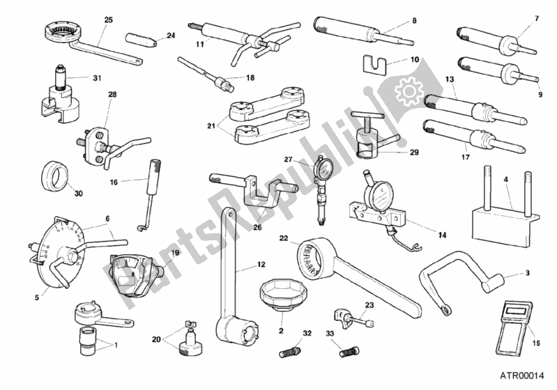 Tutte le parti per il Attrezzi Di Servizio Dell'officina, Motore del Ducati Sport ST4 916 2001