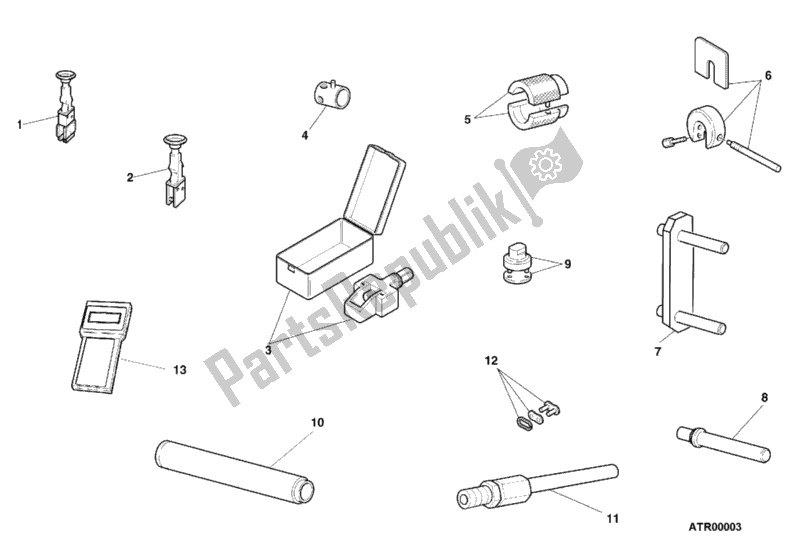 Tutte le parti per il Strumenti Di Servizio Di Officina, Telaio del Ducati Sport ST4 916 2001
