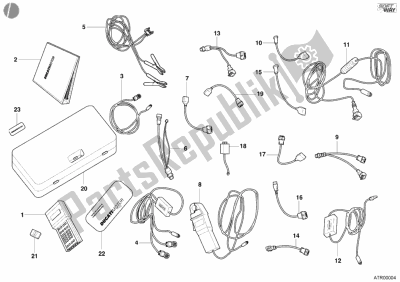 Todas las partes para Comprobar La Matesis Del Instrumento de Ducati Sport ST4 916 2002