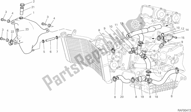 Todas las partes para Circuito De Enfriamiento de Ducati Sport ST4 916 2002