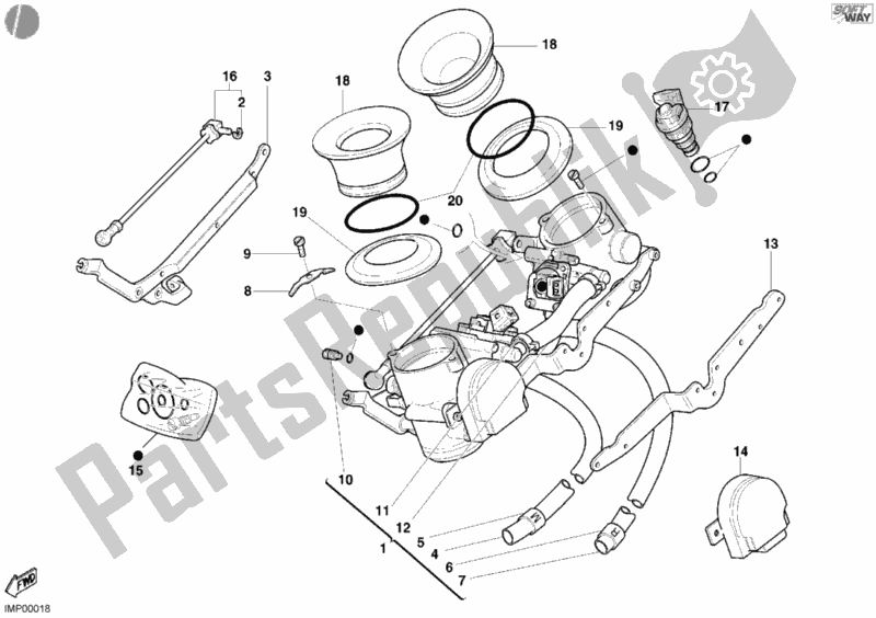 Todas las partes para Cuerpo Del Acelerador de Ducati Sport ST4 916 2002