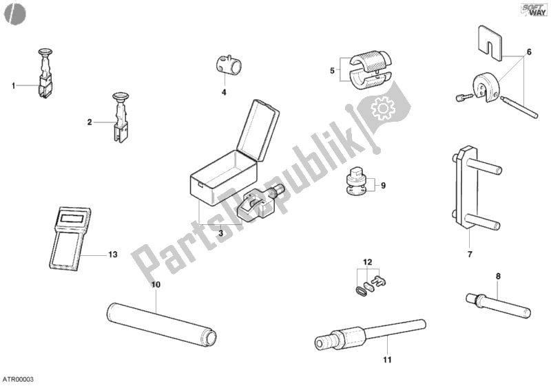 Tutte le parti per il Strumenti Di Servizio Di Officina, Telaio del Ducati Sport ST4 916 2002