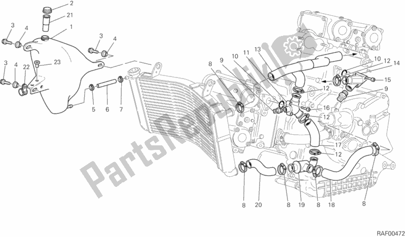 Alle onderdelen voor de Koelcircuit van de Ducati Sport ST4 916 2003