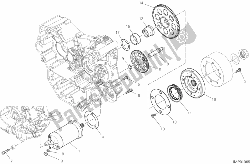 Alle onderdelen voor de Elektrisch Starten En Ontsteken van de Ducati Supersport 937 2018