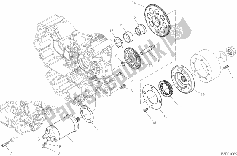 Todas as partes de Partida Elétrica E Ignição do Ducati Supersport 937 2019