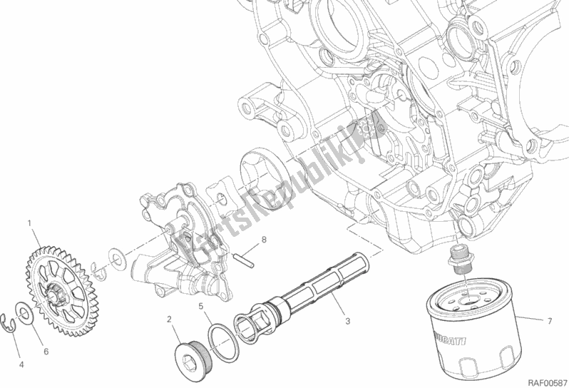 All parts for the Filters And Oil Pump of the Ducati Supersport 937 2019