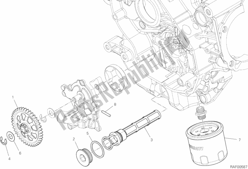 Todas las partes para Filtros Y Bomba De Aceite de Ducati Supersport 937 2019