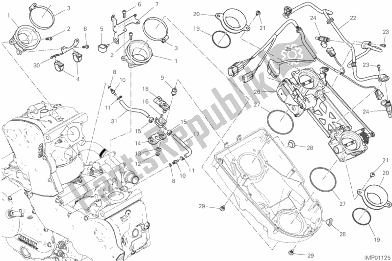 Todas las partes para Cuerpo Del Acelerador de Ducati Supersport 937 2019