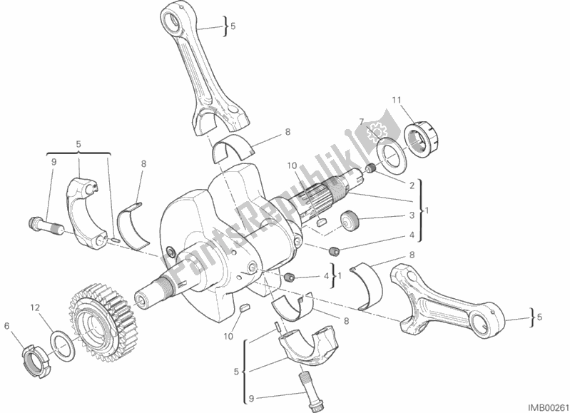 All parts for the Connecting Rods of the Ducati Supersport 937 2020