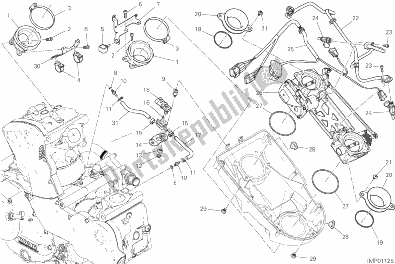 Todas las partes para Cuerpo Del Acelerador de Ducati Supersport 937 2020