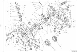 COMPLETE HALF-CRANKCASES PAIR