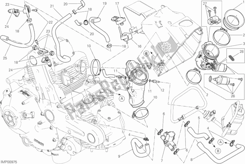 Todas las partes para Cuerpo Del Acelerador de Ducati Scrambler Sixty2 400 2016