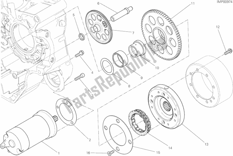 Tutte le parti per il Avviamento E Accensione Elettrici del Ducati Scrambler Sixty2 400 2017