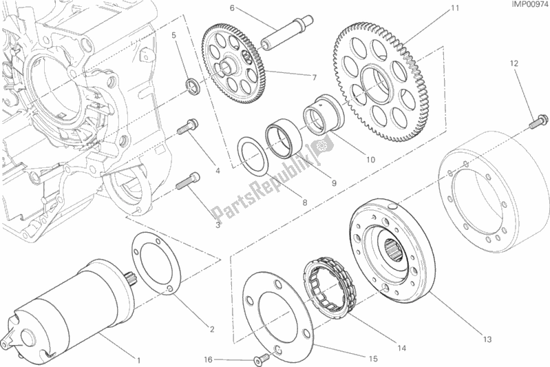 Todas as partes de Partida Elétrica E Ignição do Ducati Scrambler Sixty2 400 2019