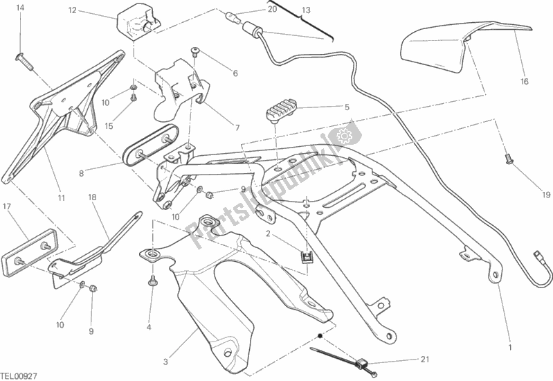 Todas las partes para Soporte De Placa de Ducati Scrambler Sixty2 400 2019