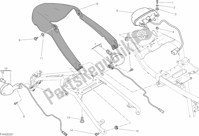 Todas las partes para Luz De La Cola de Ducati Scrambler Sixty2 400 2019