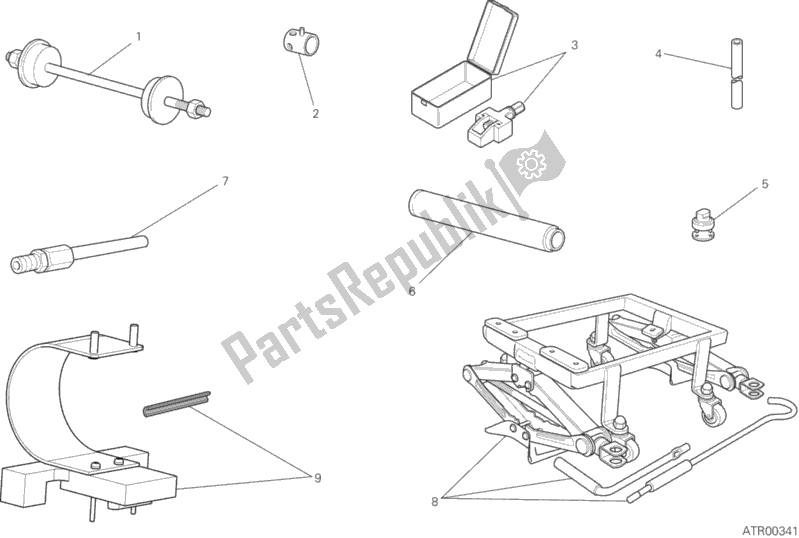 Toutes les pièces pour le Outils De Service D'atelier, Châssis du Ducati Scrambler Sixty2 400 2019
