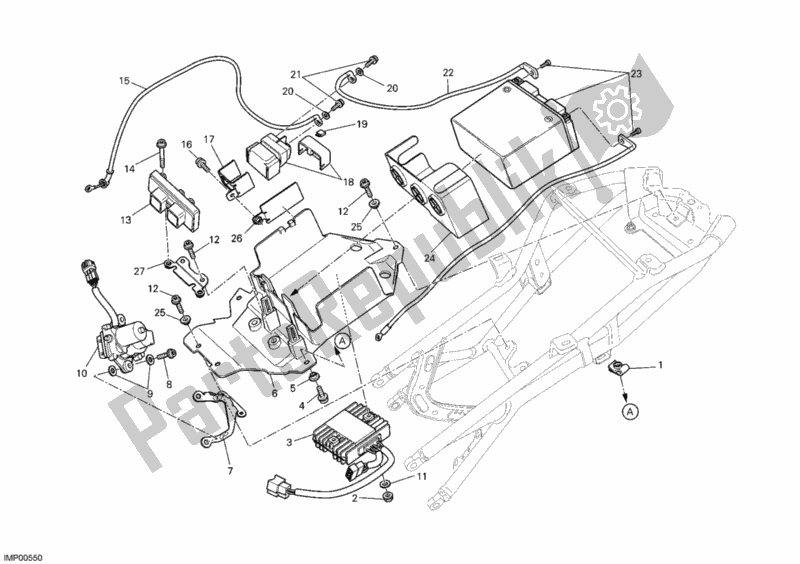 Alle onderdelen voor de Accu van de Ducati Streetfighter 1100 2010