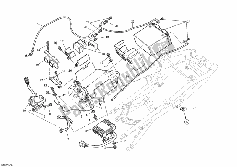 Tutte le parti per il Batteria del Ducati Streetfighter 1100 2011