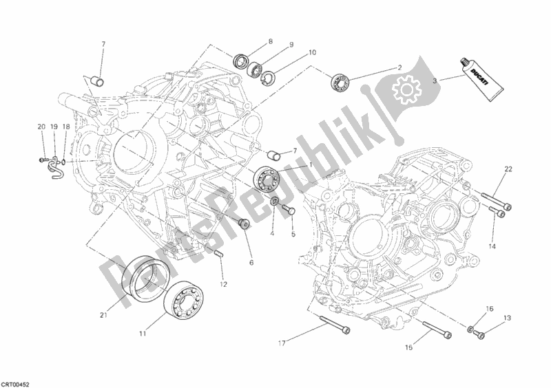 Todas las partes para Cojinetes Del Cárter de Ducati Streetfighter 1100 2011