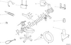 001 - ferramentas de serviço de oficina, motor