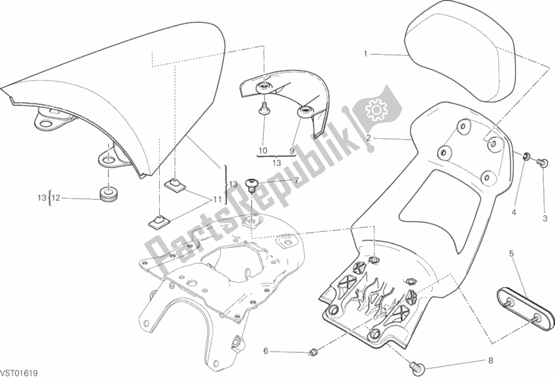 All parts for the Accessories of the Ducati Diavel Xdiavel 1260 2017