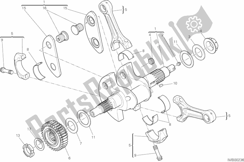 Toutes les pièces pour le Bielles du Ducati Diavel Xdiavel 1260 2017