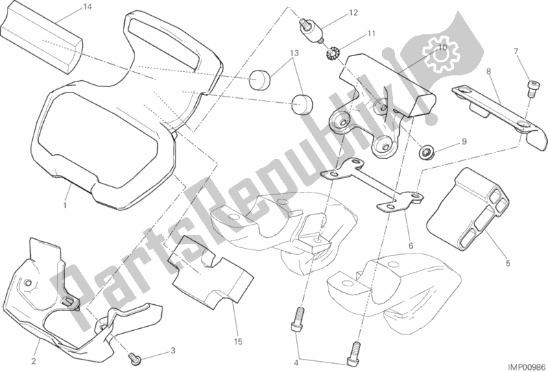 Wszystkie części do Tablica Przyrz? Dów Ducati Diavel Xdiavel 1260 2017