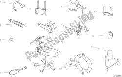 001 - ferramentas de serviço de oficina, motor