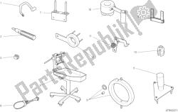 001 - ferramentas de serviço de oficina, motor