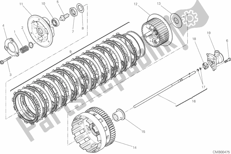 Todas las partes para Embrague de Ducati Diavel Xdiavel 1260 2019