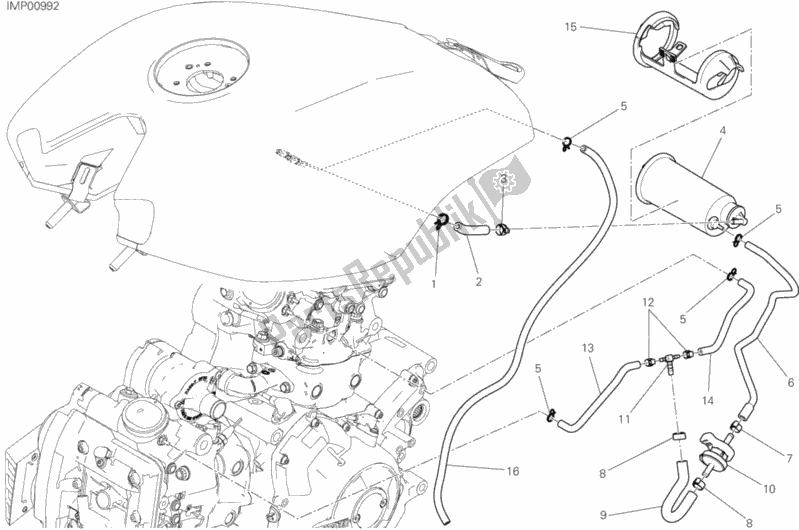 Alle onderdelen voor de Heteluchtpijpje van de Ducati Diavel Xdiavel 1260 2019