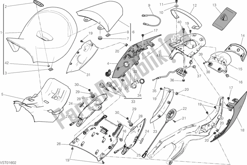 Tutte le parti per il Posto A Sedere del Ducati Diavel Xdiavel 1260 2019