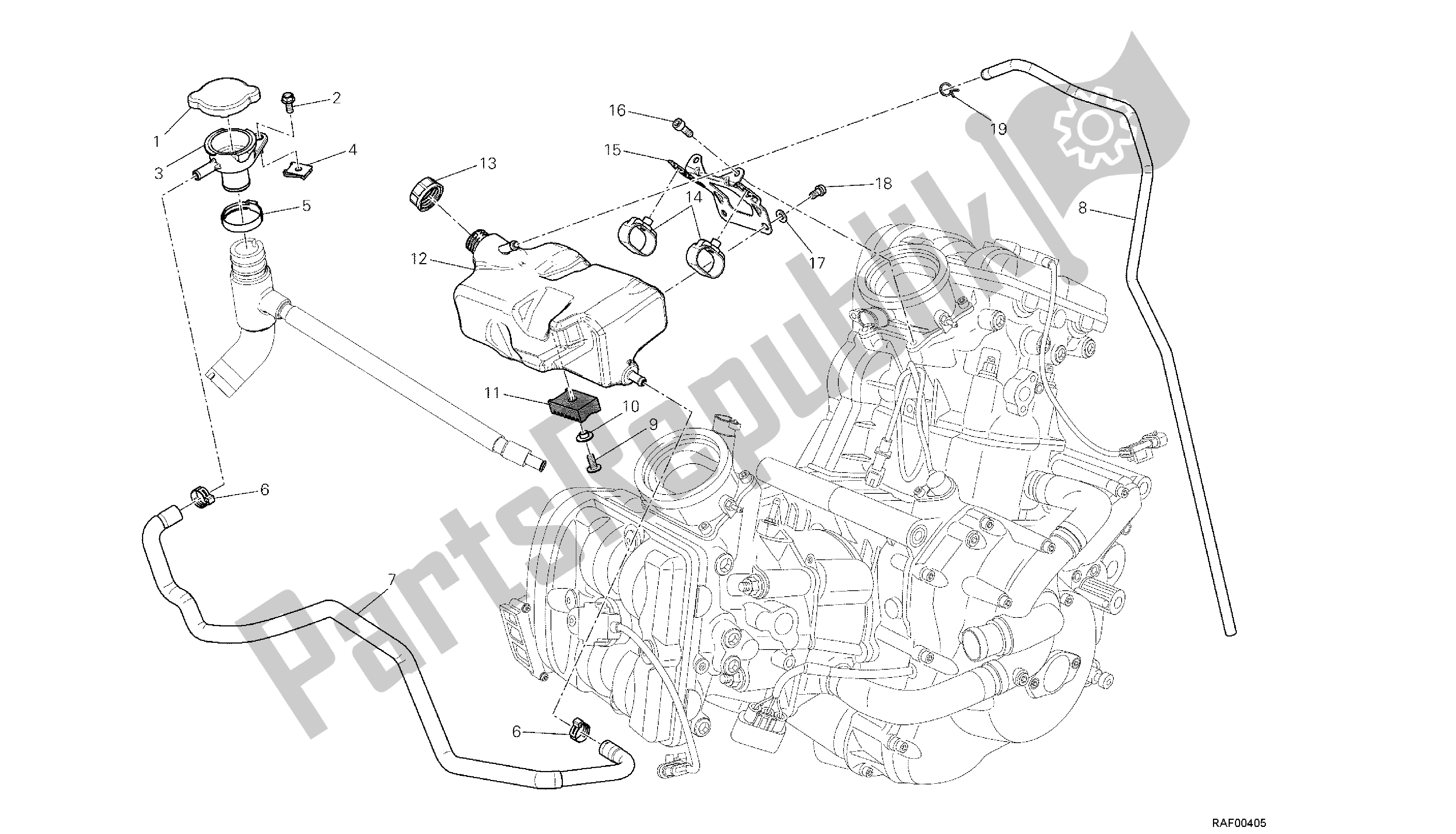 Todas las partes para Dibujo 31a - Tanque, Depósito De Agua [m Od: Dvlc; Xst: Aus, Bra, Chn, Eur, Fra, Jap, Th Ai] Group Fr Ame de Ducati Diavel Carbon 1200 2013