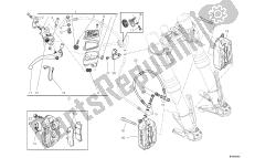 dessin 024 - système de freinage avant [m od: dvlc; xst: aus, bra, chn, eur, fra, jap, th ai] group fr ame