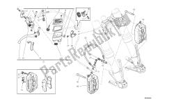 dibujo 024 - sistema de freno delantero [m od: dvlc; xst: aus, bra, chn, eur, fra, jap, th ai] group fr ame