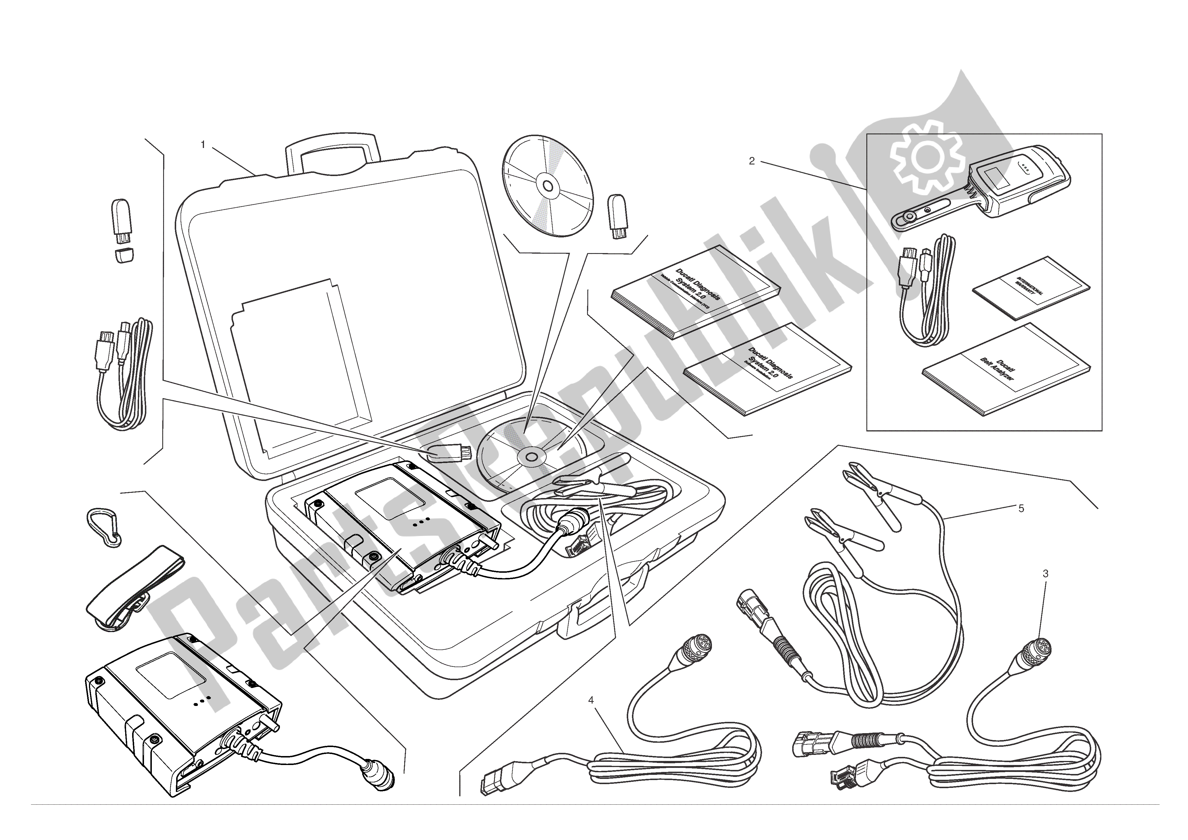 Todas las partes para Probador De Dds (2) de Ducati Hypermotard 796 2012