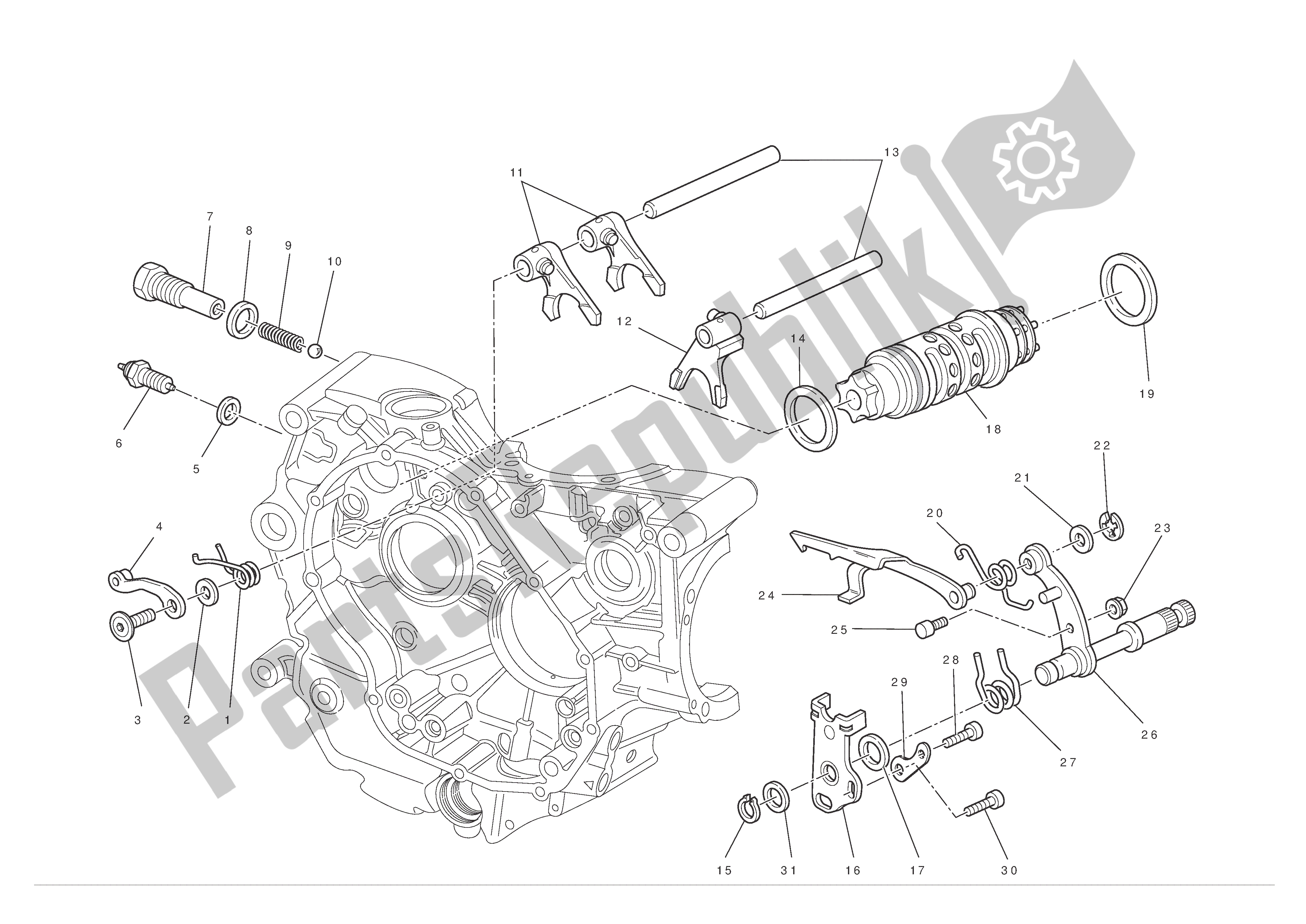 Todas las partes para Control De Cambio De Marchas de Ducati Hypermotard 796 2012