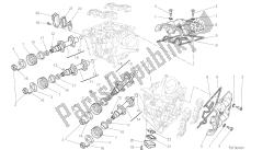 dessin 013 - culasse: système de distribution [mod: hym; xst: aus, eur, fra, jap, twn] moteur de groupe