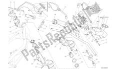 dibujo 021 - manillar y controles [mod: hym; xst: marco de grupo aus, eur, fra, jap, twn]