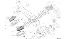 disegno 27a - poggiapiedi, destra [mod: hym-sp; xst: aus, eur, fra, jap] gruppo telaio