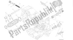 tekening 002 - schakelnok - vork [mod: hym-sp; xst: aus, eur, fra, jap] groepsmotor